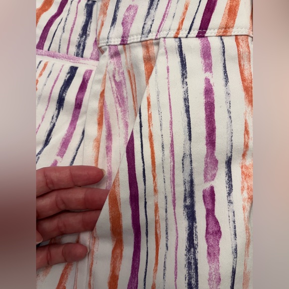 Watercolor Stripes Shorts - Size 12 - Picture 9 of 9
